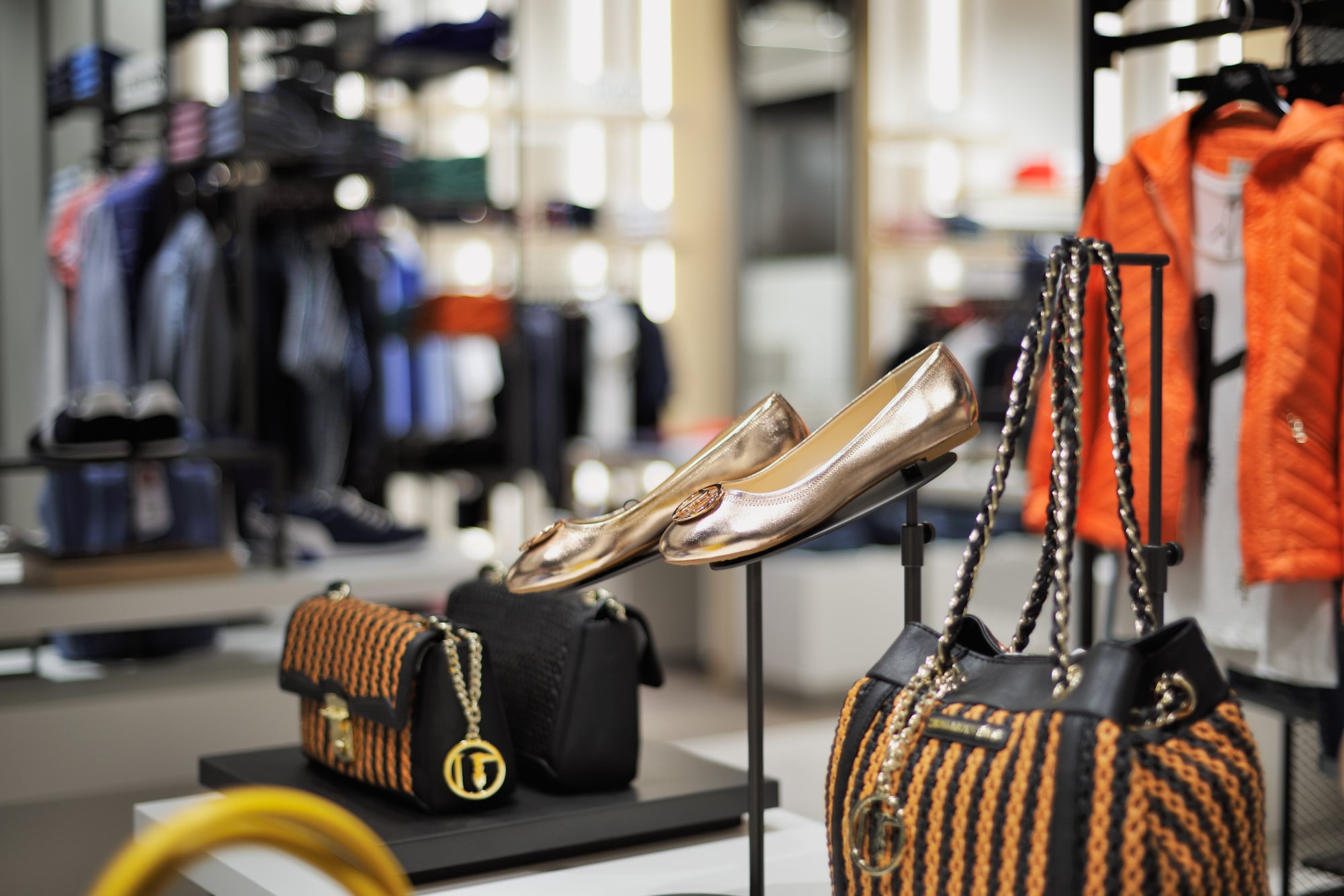 Shoes display in XYZ Villach store